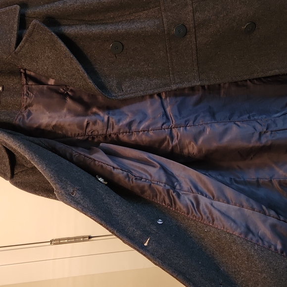 Kenneth Cole grey pea coat - Picture 2 of 4